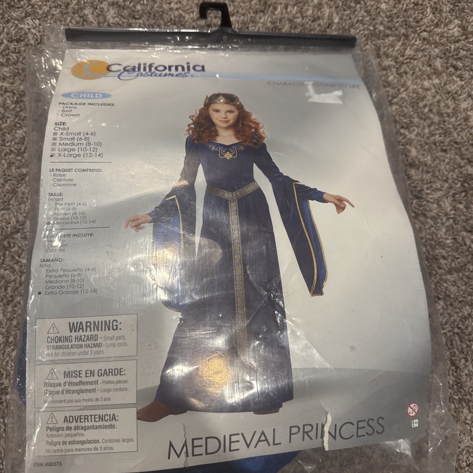 California Costumes 00573 Child Medieval Princess
